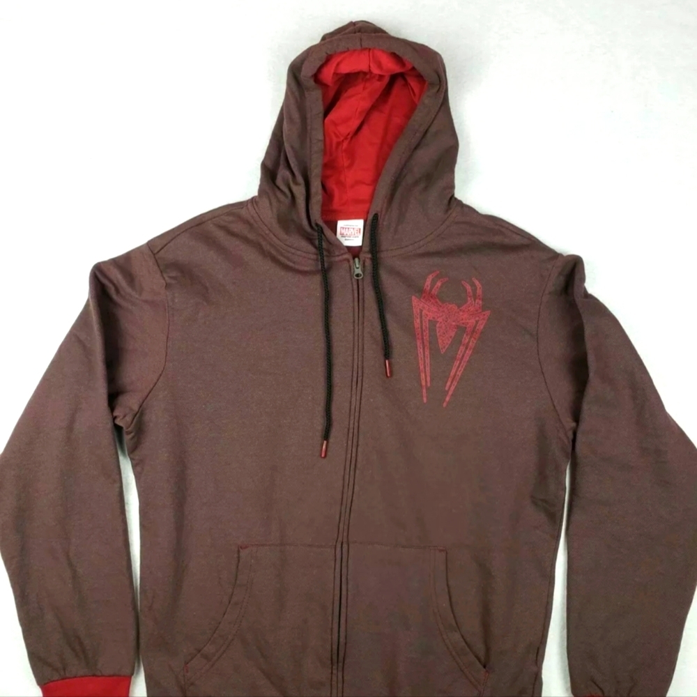 Spider Man Men's Zip Up Hoodie - Picture 4 of 11